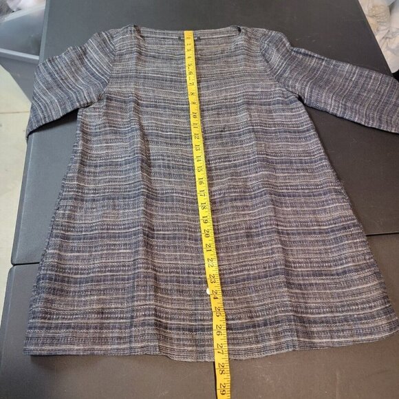 Eileen Fisher Coastline Organic Linen 3/4 Sleeve Tunic Sz Petite Small Boho NEW - Picture 7 of 7